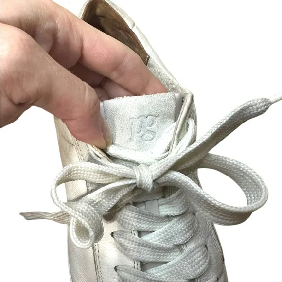 Paul Green castle platform leather cream white Sneakers 8 - Picture 10 of 10